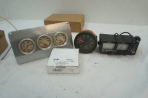 lot 374 image: TempPressure Gauges, Pyramid SWR-14, RPM Gauge and other automotive hardware