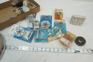 lot 376 image: Door Latch-Hangers, Pulleys & other Hardware