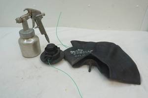 lot 454 image: Sears Paint Sprayer-Trans American Rubber 15x6.00-6, Weedwacker spool