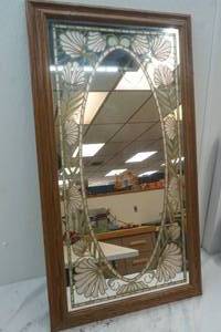 lot 485 image: Large Decorated Mirror