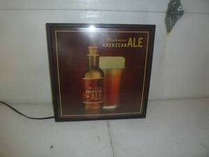 lot 16 image: Budweiser American Ale Lighted Sign