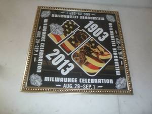 lot 100 image: HD Milwaukee 110 Year Celebration Plaque