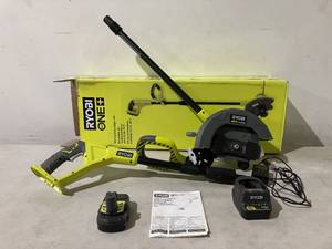 Ryobi ONE 18V 9 in. Cordless Battery Edger with 2.0 Ah Battery and Charger