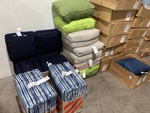 Lot of Cushions. Mostly Hampton bay.