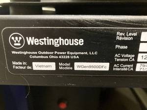 WGen9500DFc 12,5009,500-Watt Dual Fuel Portable Generator with Remote Start, Transfer Switch Outlet and CO Sensor