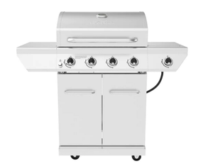 Nexgrill 4-Burner Propane Gas Grill in Stainless Steel with Side Burner