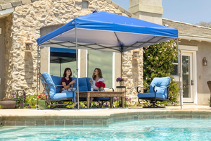 Everbilt 10 ft. x 10 ft. Blue Instant Canopy Pop Up Tent