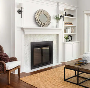 Pleasant Hearth Ascot Small Glass Fireplace Doors