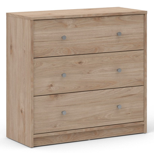 May Chest of 3 Drawers in Jackson Hickory Oak