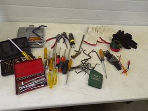 Tool Lot with Gloves