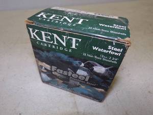 Kent Steel 12 Gauge  2  34  #3 Shot  Full Box Shot Gun Shells
