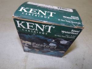 Kent Steel 12 Gauge  2  34  #3 Shot  Full Box Shot Gun Shells