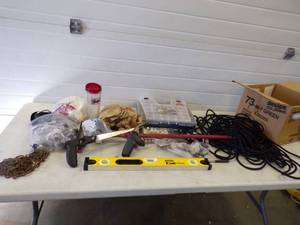 Hardware, Rope, Saws, Level and more