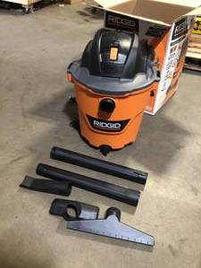 lot 83 image: Ridgid 12 In Wet Vaccum - Review all pictures - Customer Returns
