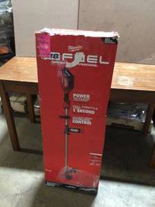 lot 40 image: Milwaukee Battery Operated Lawn Trimmer, Open Box Tool Only Battery an charger are not include - Customer Returns - Review all pictures