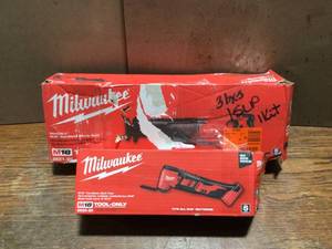 lot 96 image: Assorted  Of Milwaukee Tools  Batteries and charger are not include see Pics
