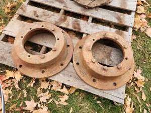 lot 22 image: Lot of (2) Tractor Dual-Hub Wheel Spacers