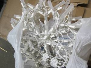 3 white christmas stars ...