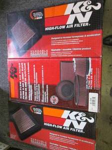 3 K&N High-Flow Air Filter  33-212...
