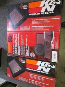 3 K&N High-Flow Air Filter  33-212...