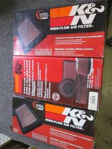 3 K&N High-Flow Air Filter  33-212...