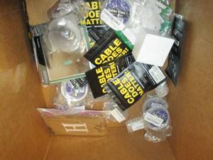 box of new misc please see pictures...