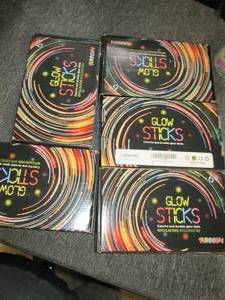 5 packages  new glow sticks 80 pcs ...