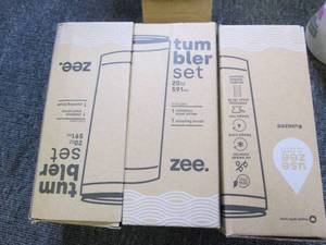 3 new 20 oz stainless steel tumbler...