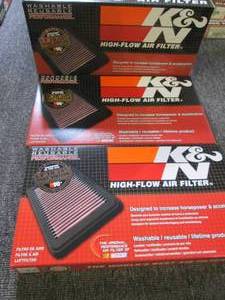 3 K&N high flow air filters 33-2451...