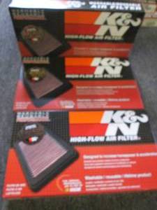 3 K&N high flow air filters 33-2451...