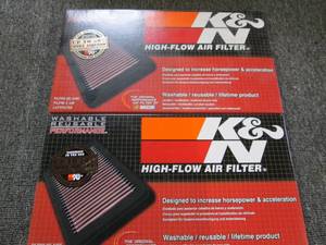2 K&N high flow air filters 33-2451...