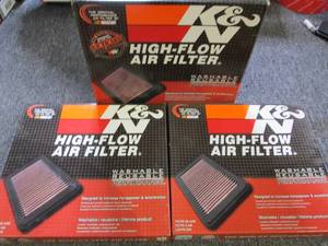 3 K&N high flow air filters 33-2334...