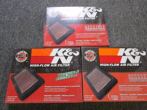 3 K&N high flow air filters 33-2143...