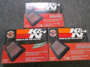 3 K&N high flow air filters 33-2143...
