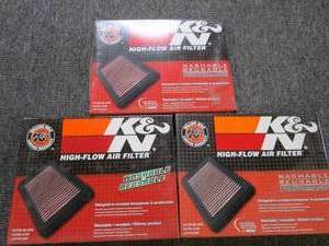 3 K&N high flow air filters 33-2143...