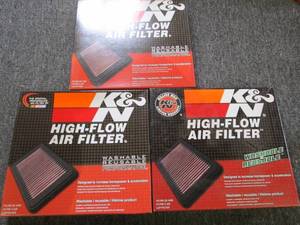 3 K&N high flow air filters 33-2311...