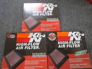 3 K&N high flow air filters 33-2311...