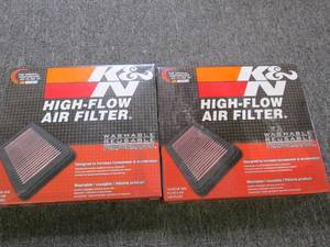 2 K&N high flow air filters 33-2311...