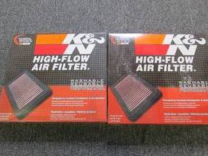 2 K&N high flow air filters 33-2311...