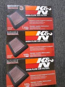 3 K&N high flow air filters 33-2187...