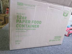 case of 12oz paper food containers ...