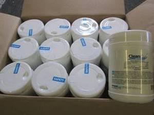 case of 12 clean cide wipes 1 lb 9 ...