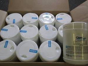 case of 12 clean cide wipes 1 lb 9 ...