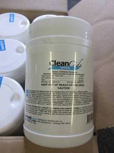 case of 12 clean cide wipes 1 lb 9 ...