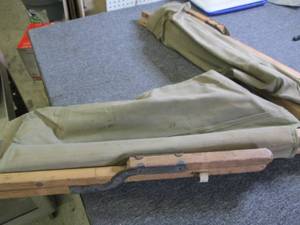 vintage army cot ...