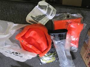 lot of hunting items big game bag ,...