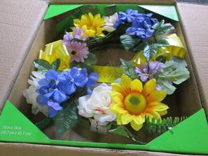 box of floral realths ...