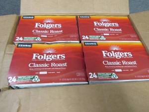 4- 24 pks Folgers Classic Roast K C...