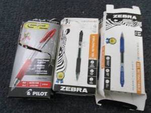 3 open boxes Assorted Pens...