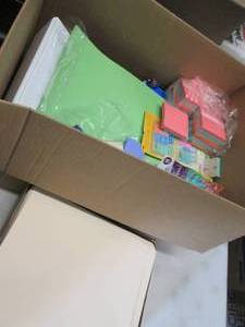 Box of Assorted Office Products...